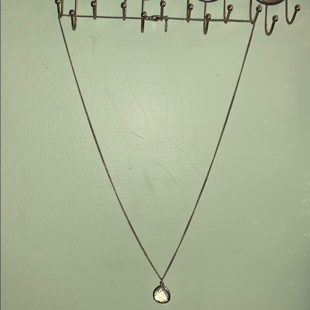 Express silver necklace
